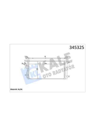 Kale 345325 Klima Radyatörü Kondanser - Chevrolet Captiva 2011- 2.2 D Dizel 4818691 - 20874703 - 42458588