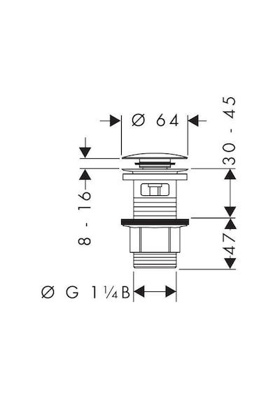 Hansgrohe Bas Aç Tapa
