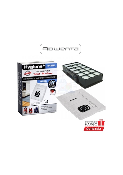 Rowenta Hygiene+ 4'Lü Toz Torbası Ve Hepa Filtresi Zr200540