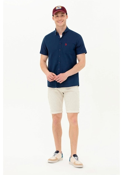U.s. Polo Assn. Erkek Kısa Kollu Gömlek 1571442 Lacivert