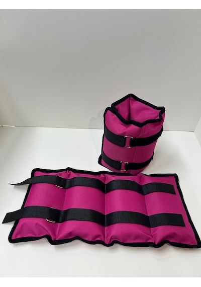 Me&ra Sport 2 Kg X 2 Adet El Ayak Bilek Ağırlık Seti Kum Ağırlık Torbası Pembe
