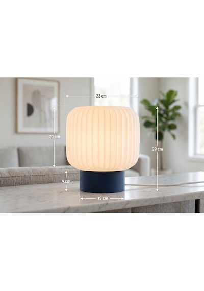 Evona Model - Led Abajur - Masa Lambası - Usb 5v İle Çalışır - Slim Led Aydınlatması Dahildir - Dekoratif Lamba - Renk Seçenekli Çok Renkli