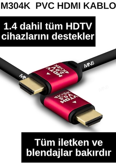 M304k 4k Hdmi Kablo/25 Metre Hdmi Kablo-hdr-hdtv2.0-3d-24k Gold-plated Connector Ultra P Hdmi Kablo 25 METRE