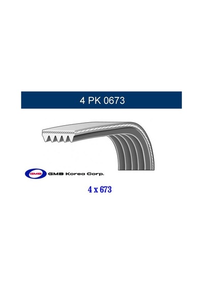 GMB 4PK0673 Klima Kayışı İ10 1.1 Picanto 4Pk673