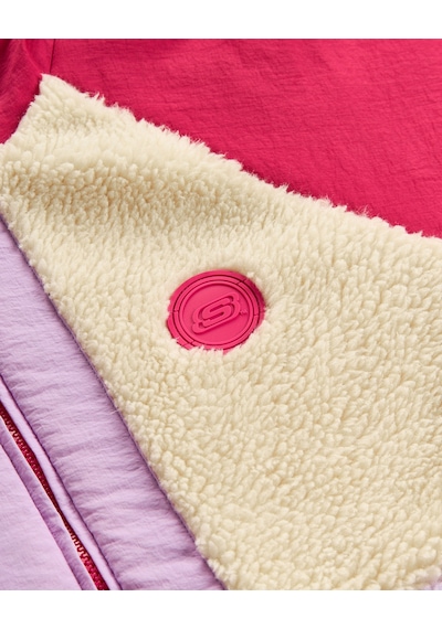 Skechers G Outdoor Fleece Full Zip Sherpa Büyük Kız Çocuk Pembe Mont Sk2620142-3586
