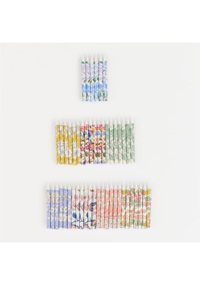Meri Meri - Meri Meri X Liberty Mini Candles - Meri Meri X Liberty Mini Mumlar - 50 Adet