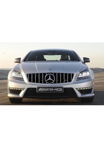 Mercedes W218 Gtr Panjur Krom-siyah 2012-2014 Logusuz