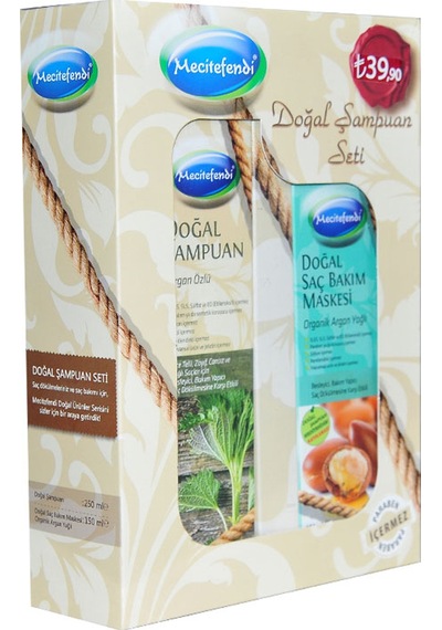 Mecitefendi Isırgan Şampuan 250 ML + Argan Yağlı Dökülme Karşıtı Saç Maskesi 150 ML