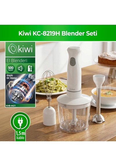 Kiwi KC-8219H 500 W El Blender Seti