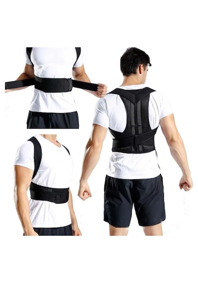Ayarlanabilir Sırt Ve Bel Duruş Düzeltici Korse Unisex Postür Korsesi Dik Duruş Korsesi Standart
