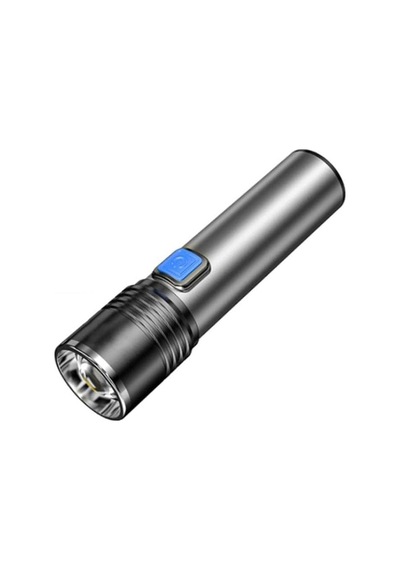 Ht-015 Mini Profesyonel Ultra Güçlü T6 Led Zoom'lu El Feneri 350 Siyah