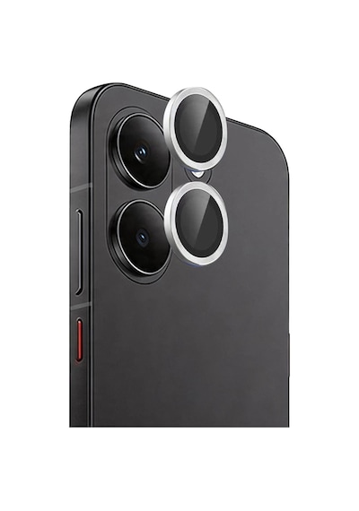 Mey İthalat Poco X8 Pro Raze Metal Kamera Lens - Gümüş Renkli
