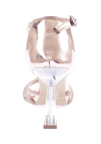 Dgn Mnt-04-23y Kadin Silver Taşli Burgu Bantli Abiye Ayakkabi MNT-04-1563-R3075 Rose Ayna