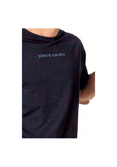 Pierre Cardin 6086 Erkek Kısa Kollu Bisiklet Yaka Oversize Pijama Takım-lacivert Lacivert