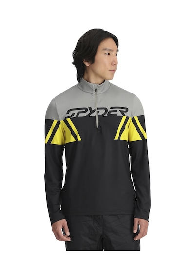 Spyder Spyder Podium 1/2 Zip Erkek Sarı İçlik Üst 12433 Çok Renkli