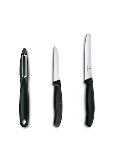 Victorinox Siyah Soyacak ve Bıçak Set Siyah Victorinox Siyah Soyacak ve Bıçak Set Siyah