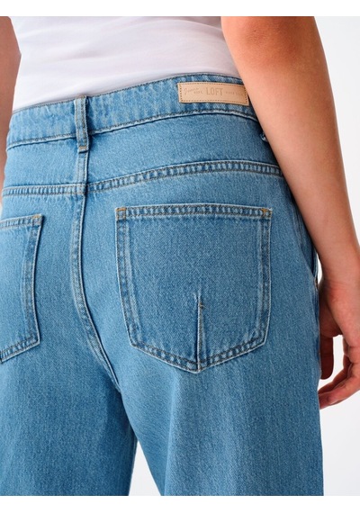 LOFT Wide Leg Regular Fit Kadın Pantolon Lf2039043 Q1.v1 Denim
