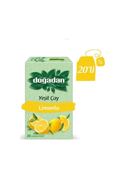 Doğadan Limonlu Yeşil Bitki Çayı 20'li