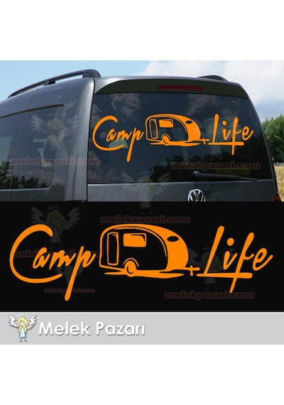 Camp Life, Kamp Hayatı Karavan Sticker, Karavan Çıkartması