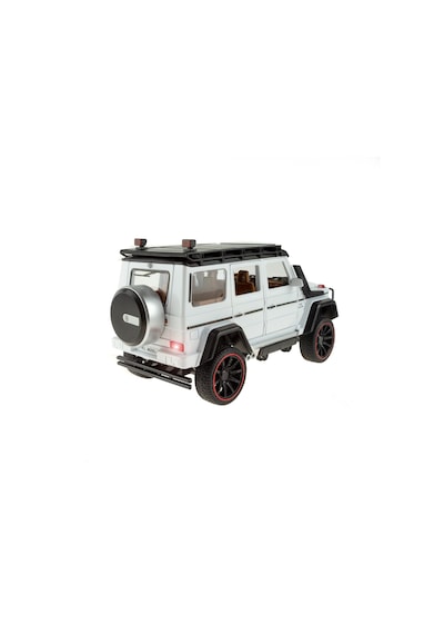1:16 Ölçek Metal Model Suv Araba Çek Bırak Işıklı Sesli Beyaz