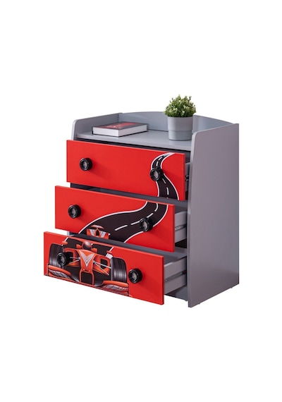 Formula Genç Odası, 3 Kapılı Dolap, Turbo Gtı Arabalı Yatak, Masa, Şifonyer - Kırmızı Formula Genç Odası, 3 Kapılı Dolap, Turbo Gtı Arabalı Yatak, Masa, Şifonyer - Kırmızı