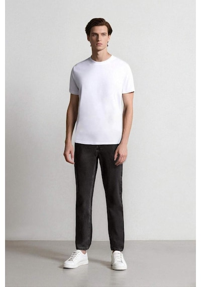 DeFacto %100 Pamuk Slim Cropped Fit Dar Kalıp Normal Bel Dar Paça Jean Pantolon D8766AX24AUNM36 DeFacto %100 Pamuk Slim Cropped Fit Dar Kalıp Normal Bel Dar Paça Jean Pantolon D8766AX24AUNM36