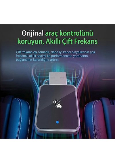 Sl-car01 2in1 Android Ve Apple Cihazlar Kablosuz Android Auto Ve Carplay Adaptörü Diğer