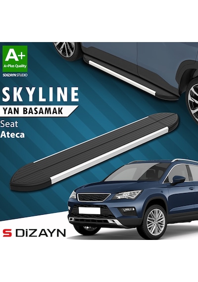 S-dizayn Seat Ateca Skyline Aluminyum Yan Basamak 173 Cm 2017 Üzeri A+ Kalite