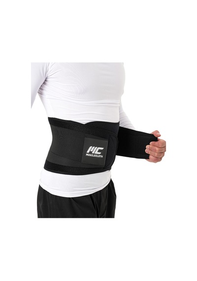 Musclecloth Termal Korseli Ağırlık Kemeri Siyah Siyah