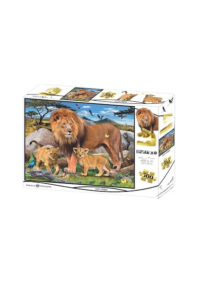 Aslan Ailesi 500 Parça Yetişkin Puzzle