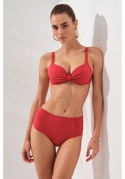 Pierre Cardin Gınger Balenli Kaplı Bikini Takım Kırmızı 231235 231235 Kırmızı
