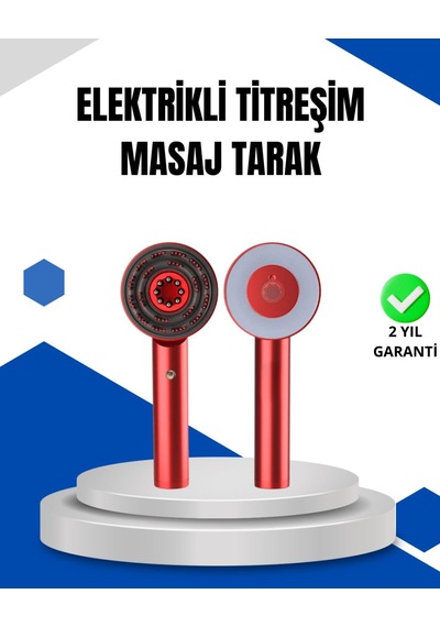Mikro Akım Teknolojili Elektrikli Saç Masaj Fırçası Yağ Uygulamalı Çok Renkli