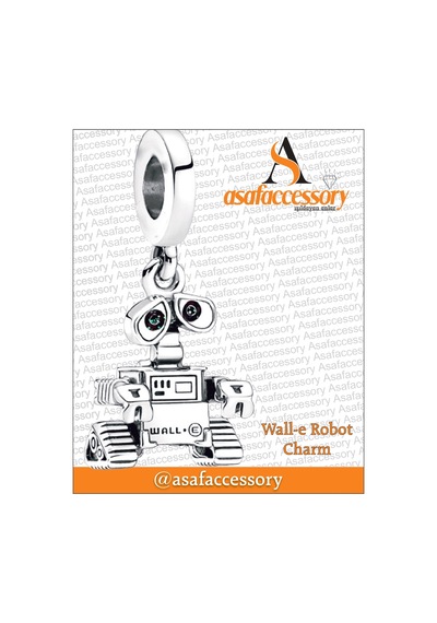 Wall-e Robot Charm Gümüş Kaplama