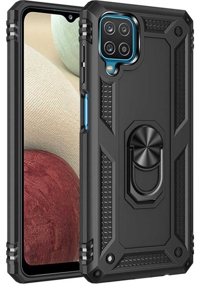 Samsung Galaxy Uyumlu M12 Kılıf Zore Vega Kapak-Siyah