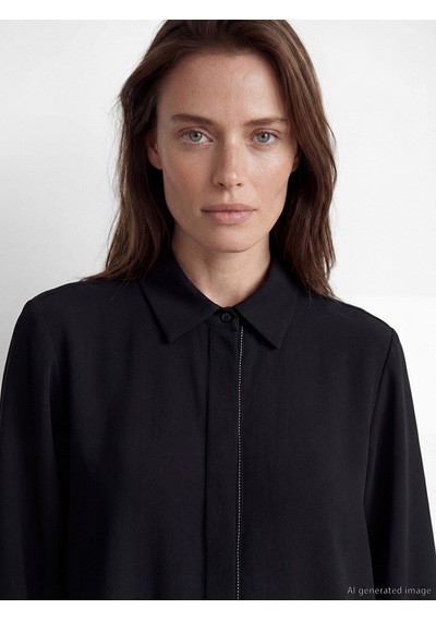 Lcw Grace Siyah Regular Fit Kadın Gömlek
