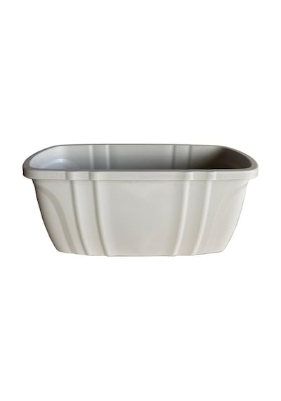 Sy-5710 Opal Balkon Küpeşte Saksı 15 Litre Kirli Beyaz 4 Adet