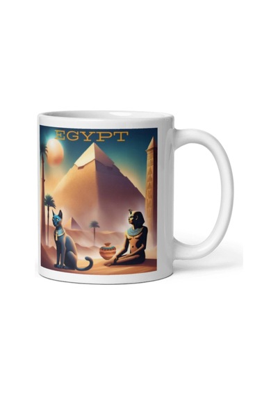 Mısır Kupa Bardak 2 Adet Seyahat Hatıra Egypt Mug