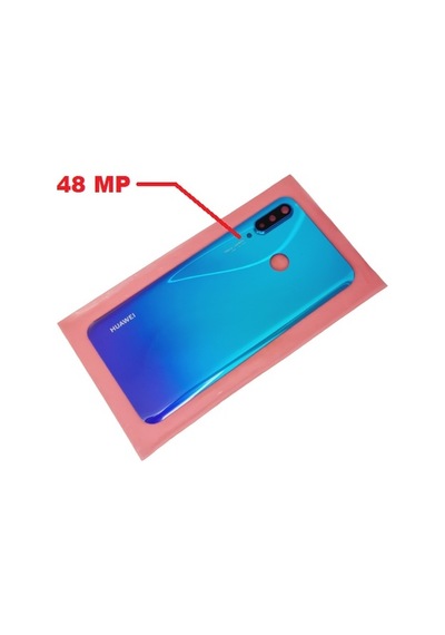 Tkgz - P30 Lite Arka Kapak Kamera Lensli 48 Mp Mavi