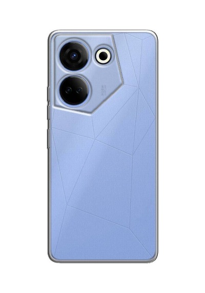 Kvy Tecno Camon 20 Premier Kamera Korumalı Süper Silikon Kılıf Şeffaf