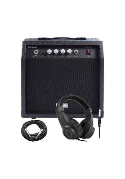 Midex RPA-20BK-HD Bas Gitar Amfisi 20 Watt (Kulaklık ve Jak Kablosu Dahil)