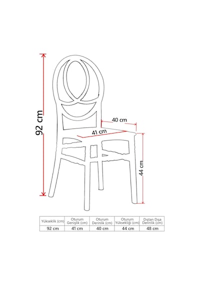 6 Adet Phoenix Beyaz Sandalye / Balkon-Bahçe-Mutfak