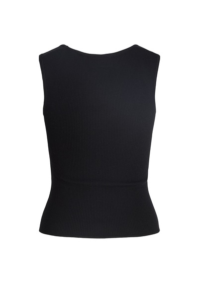 Jack & Jones Kadin Kare Yaka Kolsuz Üst - Posie - 12290769 Siyah
