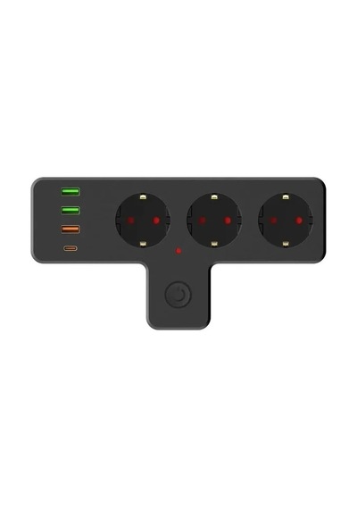 3'lü Duvar Priz, Termal Akım Korumalı Ve Usb Girişli Tasarım 0