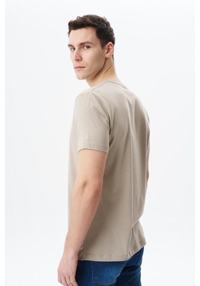 AR-MA Arma Erkek Regular Fit Basic Süprem Bisiklet Yaka Tişört Y29344453002 Bej