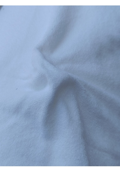 Viskonlu Triko Penye Kumaş Beyaz 1,30x40metre
