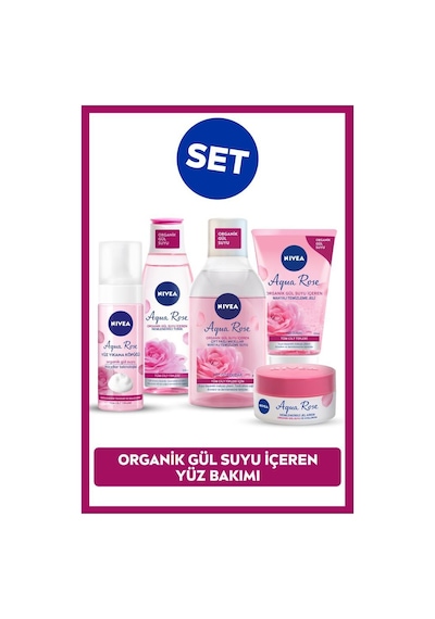 NIVEA Aqua Rose Gül Suyu İçerikli Cilt Bakım Seti 5'li