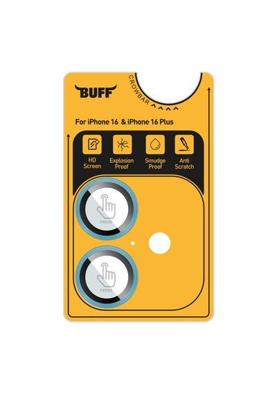 Buff Apple Uyumlu iPhone 16 Plus Metal Kamera Lens Koruyucu Green