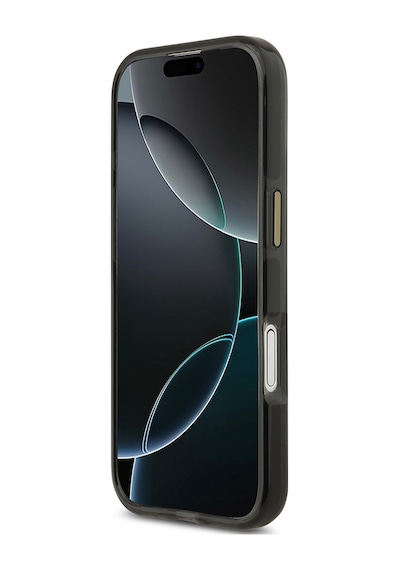 Apple Uyumlu iPhone 17 Kılıf Lacoste Lisanslı M-safe Şarj Özellikli Gold Timsah Logolu Buzlu Kapak Siyah Siyah