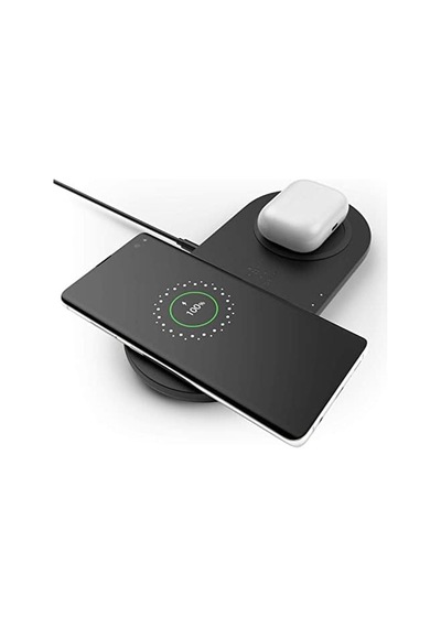 Kablosuz 10 W Çiftli Şarj Cihazı, İphone 15, 14, 13, 12, Se, 11, Xs, Xr, X, 8, Airpods Pro, Galaxy S20, S20, S20 Ultra, Google Pixel 4, 4xl Uyumlu, Siyah, Wız002vfbk