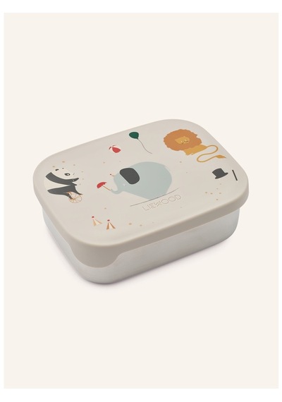 Liewood Çelik Lunchbox Silikon Kapaklı Çocuk Beslenme Kabı 900 Ml Saklama Kapları Gri